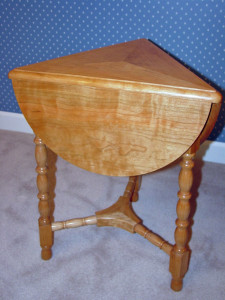 3 Legged Drop Leaf Cherry Table.