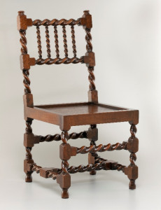 17th Century Double-Twist Turned Chair